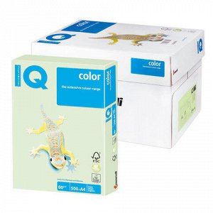Бумага IQ (АйКью) color А4, 80 г/м, 500 л., пастель светло-з