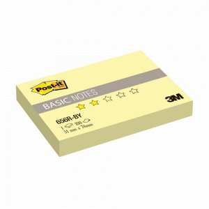 Блок самоклеящ. (стикер) POST-IT Basic 51х76 мм, 100 л., желтый, 656R-BY