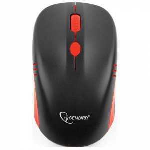 Мышь беспроводная GEMBIRD MUSW-350, USB, встроен.аккум., 3кн