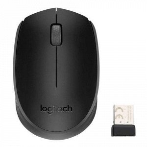 Мышь беспроводная LOGITECH B170, 2 кнопки + 1колесо-кнопка,