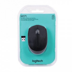 Мышь беспроводная LOGITECH M171, 2 кнопки+1 колесо-кнопка, о