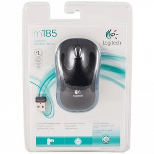 Мышь беспроводная LOGITECH M185, 2 кнопки+1 колесо-кнопка, о