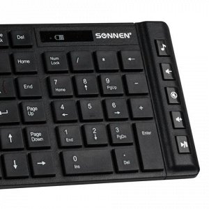 Набор беспроводной SONNEN KB-S100, клавиатура, мышь 2кнопки+