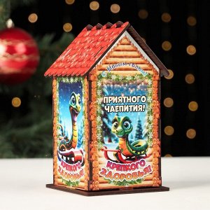 Чайный домик деревянный «Крепкого здоровья»