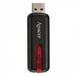 Флэш-диск 16GB APACER Handy Steno AH326, USB 2.0, черный, AP