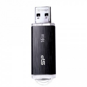 Флэш-диск 16GB SILICON POWER Blaze B02 USB 3.1, черный, SP01