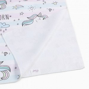 Полотенце-пончо детский LoveLife "Единороги" 60х120 см, 100% пэ, 225 г/м2 9627286