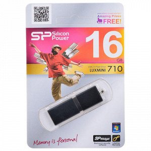 Флэш-диск 16GB SILICON POWER LuxMini 710 USB 2.0, металл. ко