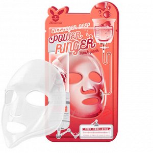 Elizavecca Тканевая маска для лица с коллагеном, COLLAGEN DEEP POWER RINGER MASK PACK 23 мл.