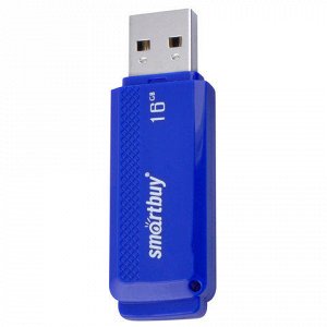 Флэш-диск 16GB SMARTBUY Dock USB 2.0, синий, SB16GBDK-B