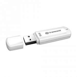 Флэш-диск 16GB TRANSCEND JetFlash 370 USB 2.0, белый, TS16GJ