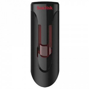 Флэш-диск 16GB SANDISK Cruzer Glide USB 2.0, черный, SDCZ60-