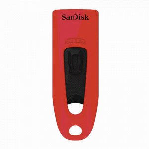 Флэш-диск 32GB SANDISK Ultra USB 3.0, красный, SDCZ48-032G-U