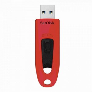 Флэш-диск 32GB SANDISK Ultra USB 3.0, красный, SDCZ48-032G-U