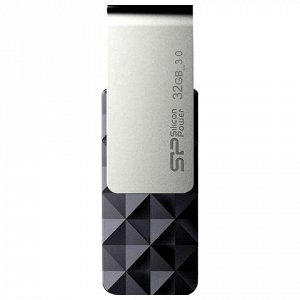 Флэш-диск 32GB SILICON POWER Blaze B30 USB 3.1, черный, SP03