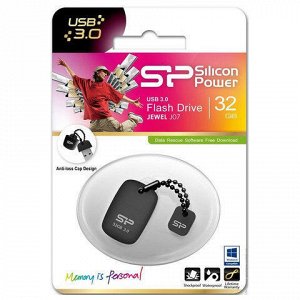 Флэш-диск 32GB SILICON POWER Jewel J07 USB 3.1, серый, SP032