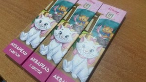 Акция! Акварель медовая принт «Кошечка Мари»