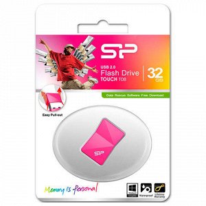 Флэш-диск 32GB SILICON POWER Touch T08 USB 2.0, розовый, SP0