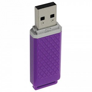 Флэш-диск 32 GB, SMARTBUY Quartz, USB 2.0, фиолетовый, SB32GBQZ-V