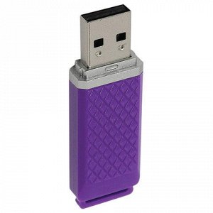 Флэш-диск 8 GB, SMARTBUY Quartz, USB 2.0, фиолетовый, SB8GBQZ-V