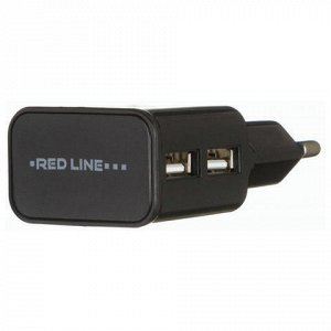 Зарядное устройство сетевое (220В) RED LINE NT-2A, кабель mi