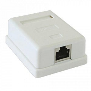 Розетка компьютерная RJ-45, кат.STP 5e, внешняя, экранирован