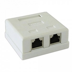 Розетка компьютерная RJ-45, кат.STP 5e, внешняя, экранирован