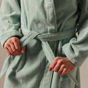 Халат махровый мужской L HOME: Basic "Аззура", 100% хлопок, 420 г/м2