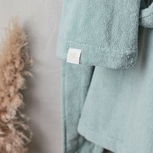 Халат махровый мужской L HOME: Basic "Аззура", 100% хлопок, 420 г/м2