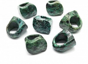 Кольцо перстень из Хризаколлы русалка