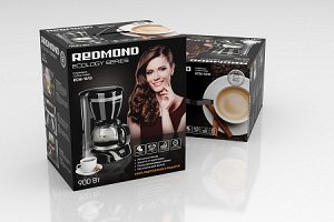 Кофеварка Кофеварка REDMOND RCM-1510 – новый чудо-прибор, позволяющий легко приготовить кофе, чай и травяной отвар. Взгляните на этот элегантный строгий дизайн – он так и манит выпить ещё одну чашечку