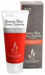 Гипоаллергенная пенка для умывания 3W Clinic   с экстрактом коричневого риса Brown Rice Foam Cleansing
