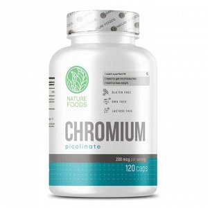 Пиколинат хрома Nature Foods Chromium Picolinate 200мкг. - 120 капс.