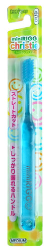 "EBISU" Зубная щетка (для детей от 3-х лет. С прямым срезом ворса и пластмассовой ручкой. Средней жёсткости), 1/360