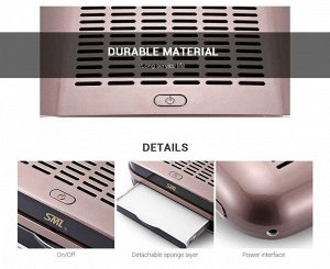 SML Пылесос для маникюра / C1 Deep pink, 68 Вт, темно-розовый