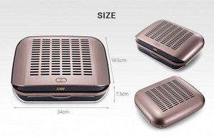 SML Пылесос для маникюра / C1 Deep pink, 68 Вт, темно-розовый