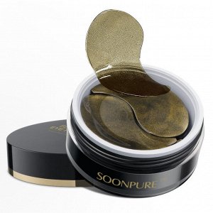 SOONPURE Black Diamond Eye Patch of Lady Чёрные гидрогелевые патчи для кожи вокруг глаз