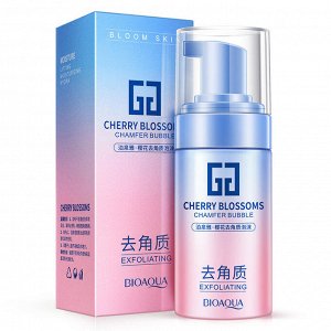 BIOAQUA CHERRY BLOSSOMS Отшелушивающий мусс для лица с экстрактом сакуры (скатка)