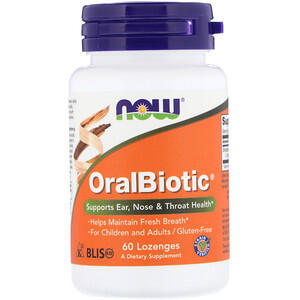Now Foods, OralBiotic, 60 таблеток для рассасывания