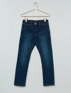 Прямые джинсы с выцветшим эффектом