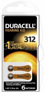 Батарейка Duracell ZA312 (для слуховых аппаратов)