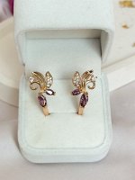 Серьги &quot;Аметистовая нежность&quot; (Б9)