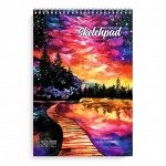 Скетчпад А4, 30 л, блок - черный офсет 120 г/м2,