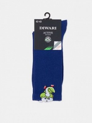 23С-141СП DiWaRi Active Носки мужские  удлиненные с декоративным пикотом рисунок 966