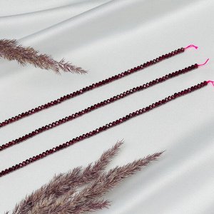 Бусины для украшений из камня Гранат (130 бусин)