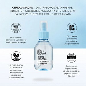 Сплэш-маска для лица для увлажнения кожи Natura Siberica 100 мл