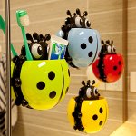 Держатель для зубных щеток и пасты &quot;Божья коровка&quot;