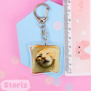 Storiz Брелок акриловый &quot;Cat&quot; котик в хлебе