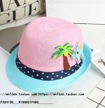 Летняя шляпка нежно-розовая