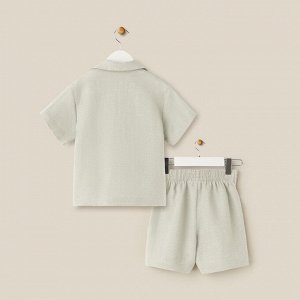 Костюм детский домашний (рубашка и шорты) SL HOME 28 (), светло-зелёный